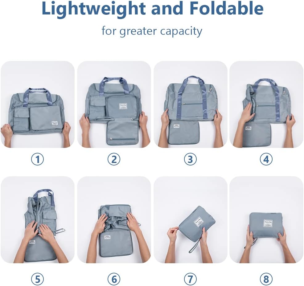 Flintronic 35L Faltbare Reisetasche Gepäcktasche Grosse Weekender Übernachtungstasche Urlaubstasche