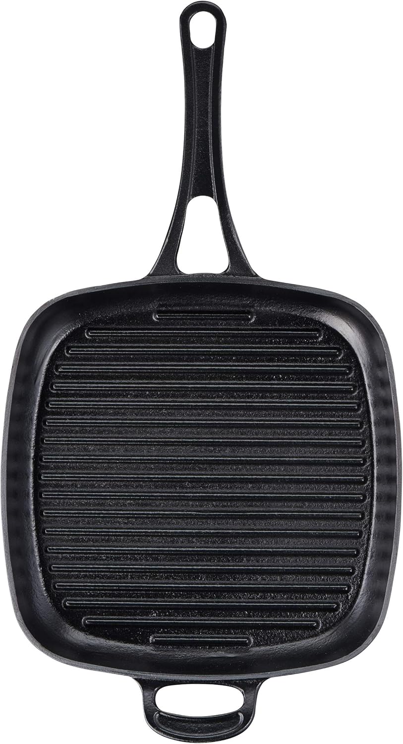 Tefal E21391 Jamie Oliver Guss Grillpfanne Emaille-Beschichtung 25 cm, Eisenguss