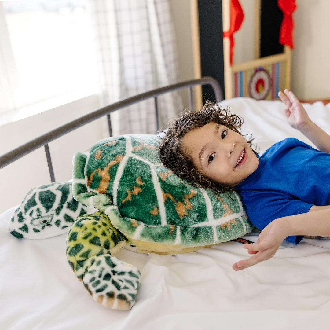 Melissa & Doug Sea Turtle - Plush | Soft Toy | Animal | All Ages | Gift for Boy or Girl, Sea Turtle