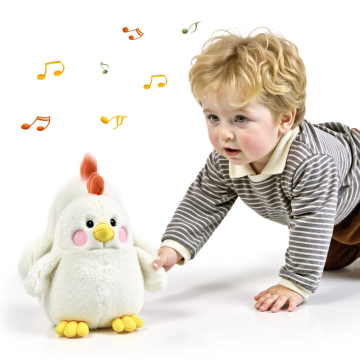 TUMAMA KIDS Tanzender Singen Hühnchen Spielzeug Kinder, Interaktives Plüschtier Kopie Sprechender Ti