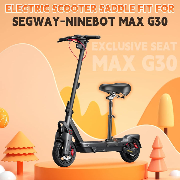 Elektroroller Sitzsattel für NINEBOT MAX-G30, Mit tragbarem Gepäckträger, Verstellbarer Sitzsattel f
