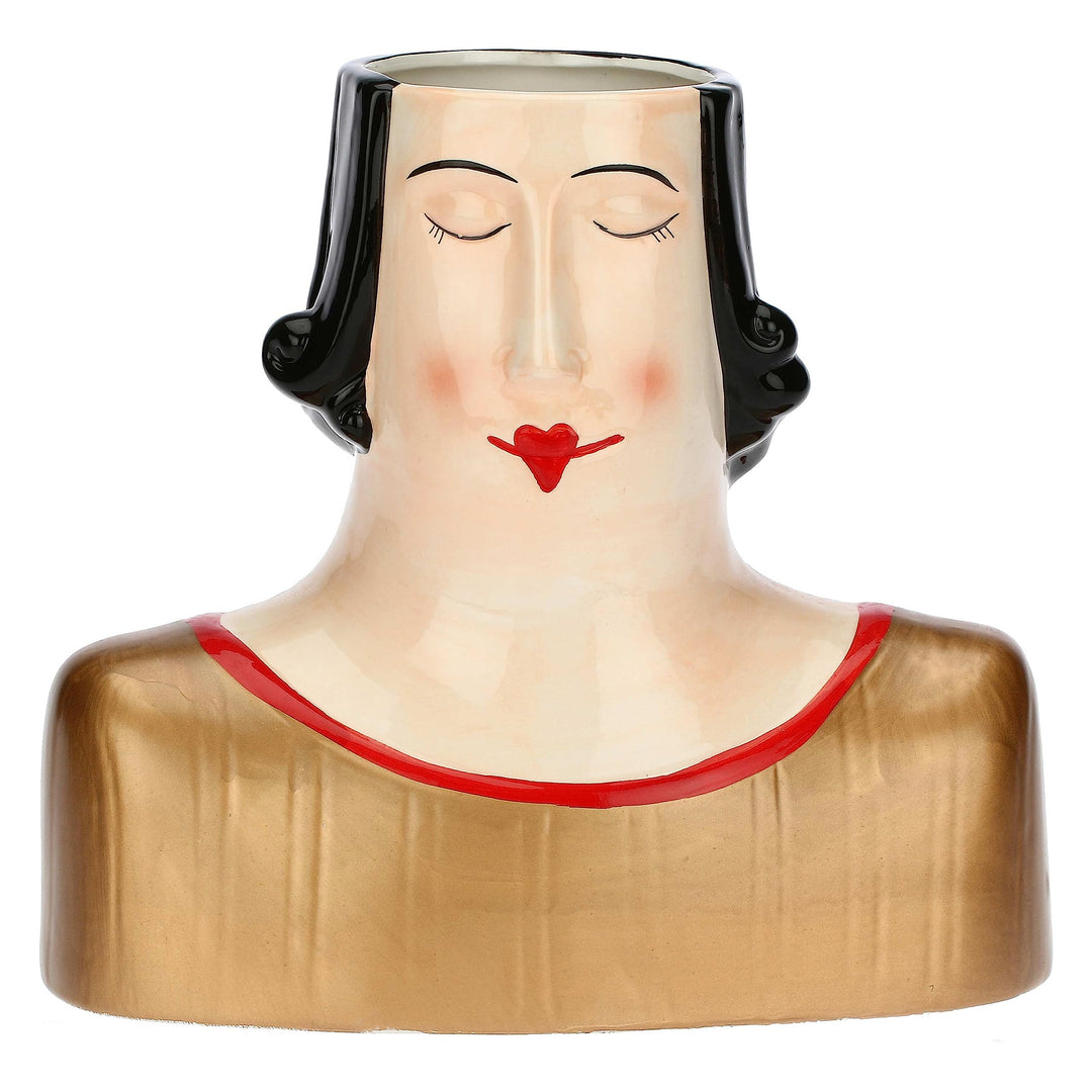 Rituali Domestici - Irobinson Keramik Anita Gold Cachepot Vase