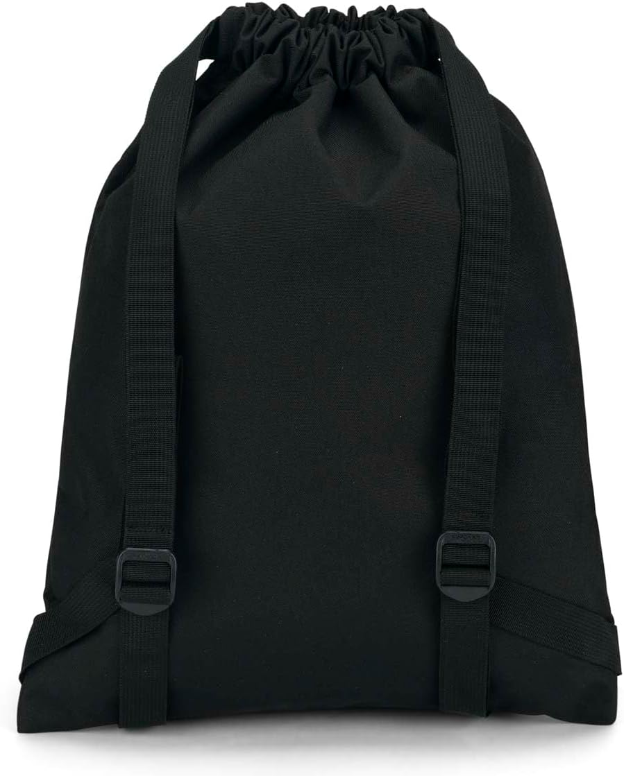 JanSport DRAWSACK Kleiner Rucksack,Black Schwarz, Schwarz