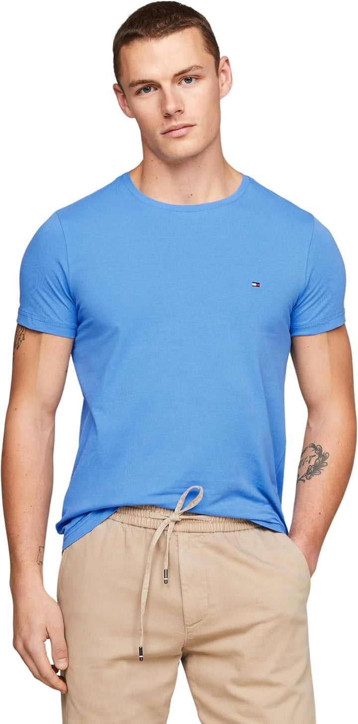 Tommy Hilfiger Herren Kurzarm T-Shirts XS Blau (Blue Spell), XS Blau (Blue Spell)