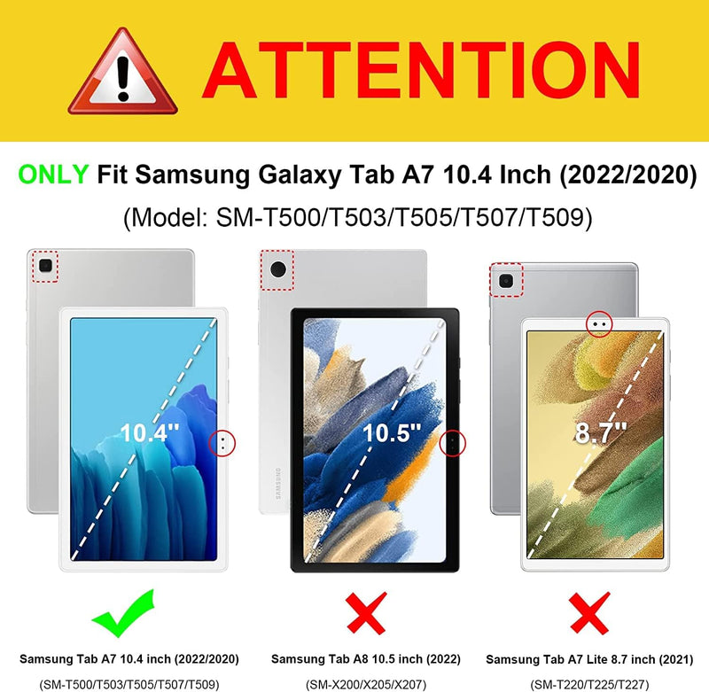 Fintie Tastaturabdeckung für Samsung Galaxy Tab A7 2020 10,4 Zoll - [AZERTY French] Drahtlose Blueto