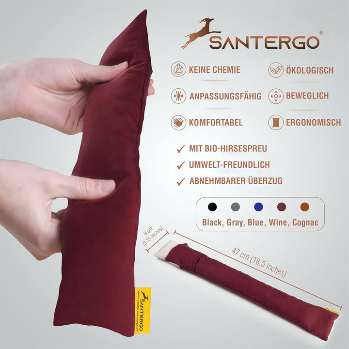 Handgelenkauflage für die Tastatur - ergonomische Handballenauflage aus Bio-Hirsespreu mit abnehmbar