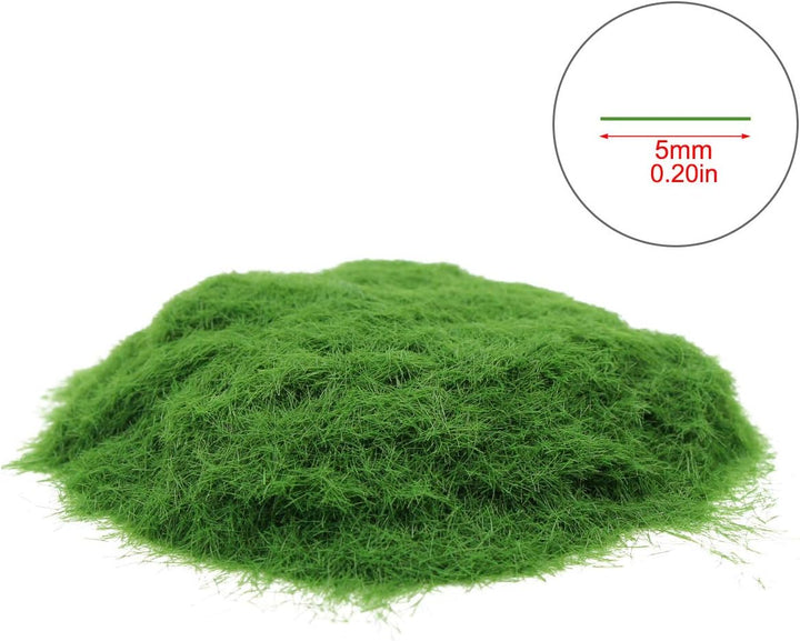Evemodel 4 Flaschen*35g 5mm Streugras Wiese Statische Gras Herde Wald Landschaft Gelände Eisenbahn G