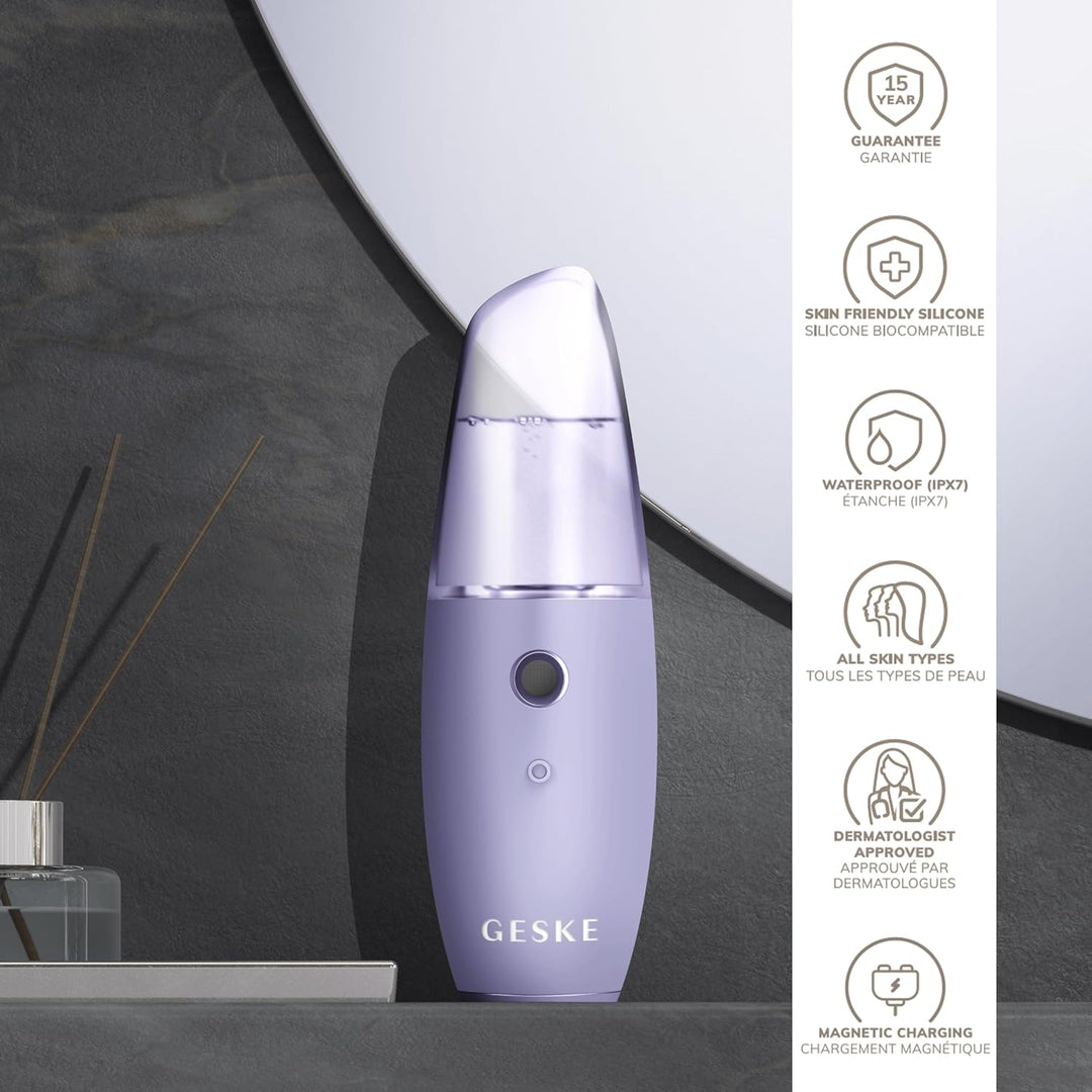 GESKE | SmartAppGuided™ Facial Hydration Refresher | 4 in 1 | Wasserzerstäuber | Gesichtsdampfer | W