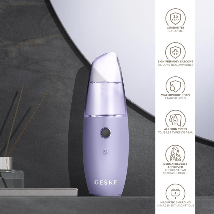 GESKE | SmartAppGuided™ Facial Hydration Refresher | 4 in 1 | Wasserzerstäuber | Gesichtsdampfer | W