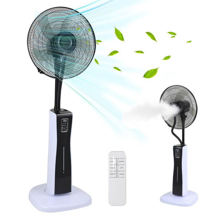 Ventilator mit Wasserkühlung, Standventilator, Ventilateur brumisateur mit Fernbedienung, Timer Stan