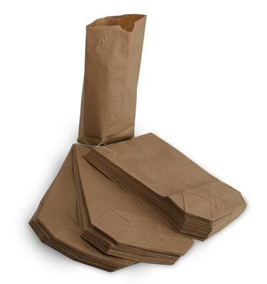 Papiertüten für 1kg, 17 x 26 cm, Bodenbeutel aus braun Natron Papier, 1000 Stück zu je 100 Stück gef