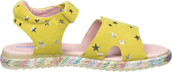 Richter Kinderschuhe Mädchen Halbschuhe Klett Sandale Rosa Freizeit 29 EU Sohle Silver, 29 EU Sohle