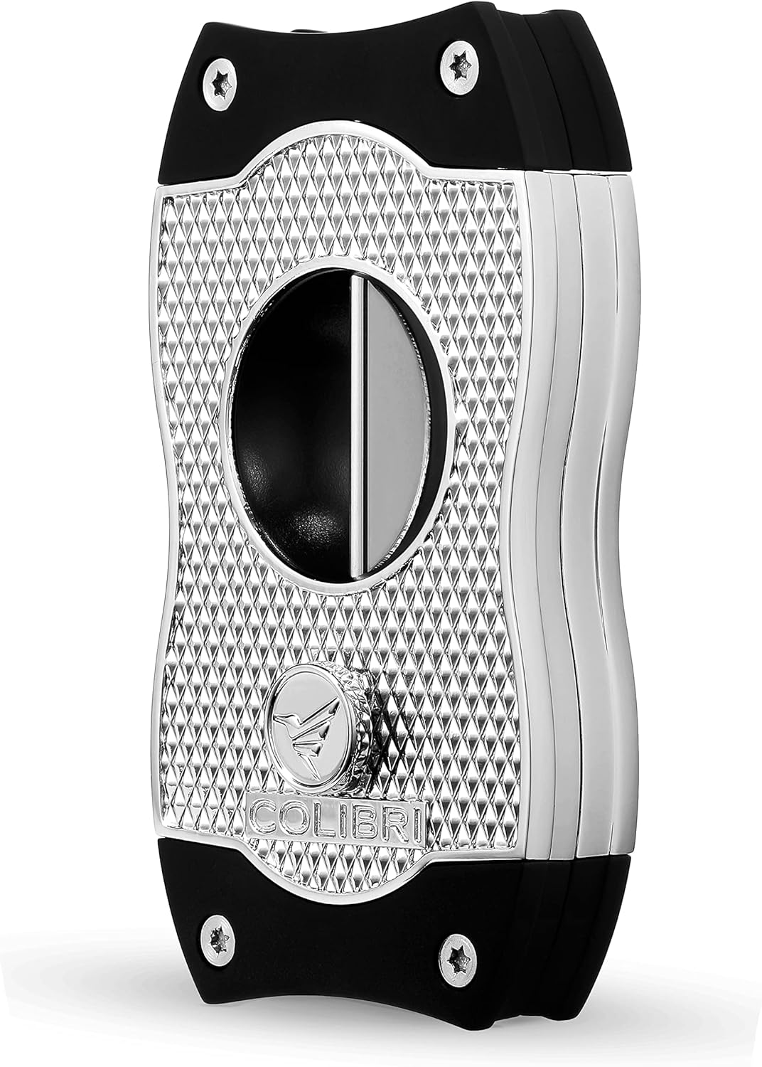 Colibri V-Cut Zigarrenschneider - Diamanten-Muster - Tiefer 7mm V-Schnitt - Bis zu 60+ Ringmass Ziga