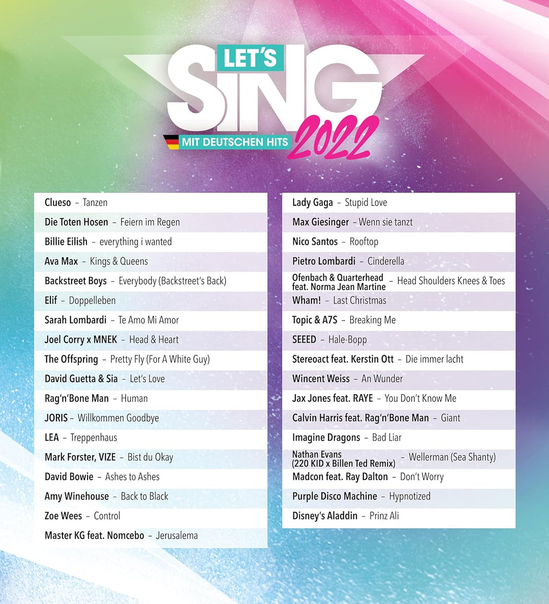 Let's Sing 2022 mit deutschen Hits (PlayStation 5) PlayStation 5 Standard (USK), PlayStation 5 Stand