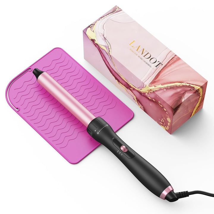 LANDOT Lockenstab Curling Iron 25-mm: Antistatische Keramik-Turmalin-Beschichtung Lockenstäbe - Hair