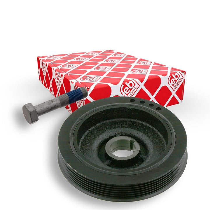 febi bilstein 33785 Riemenscheibe (entkoppelt) für Kurbelwelle, mit Schraube , 1 Stück