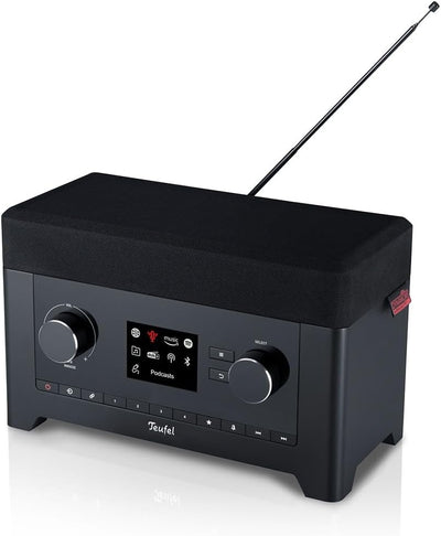 Teufel Radio 3SIXTY - Premium Digitalradio Bluetooth Lautsprecher, 360 Grad Sound, DAB+, Internetrad