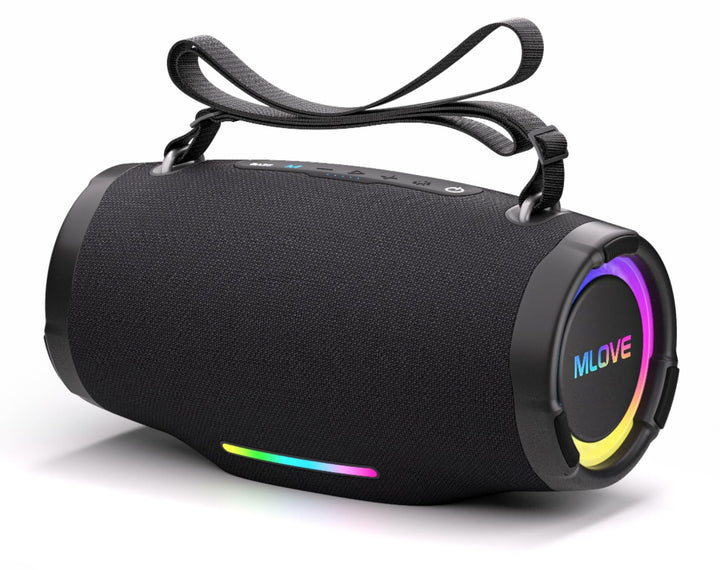 MLOVE E90 80W Bluetooth-Lautsprecher Outdoor-Boombox mit RGB-Lichtern, IP65 Wasserdicht, TWS & Stere