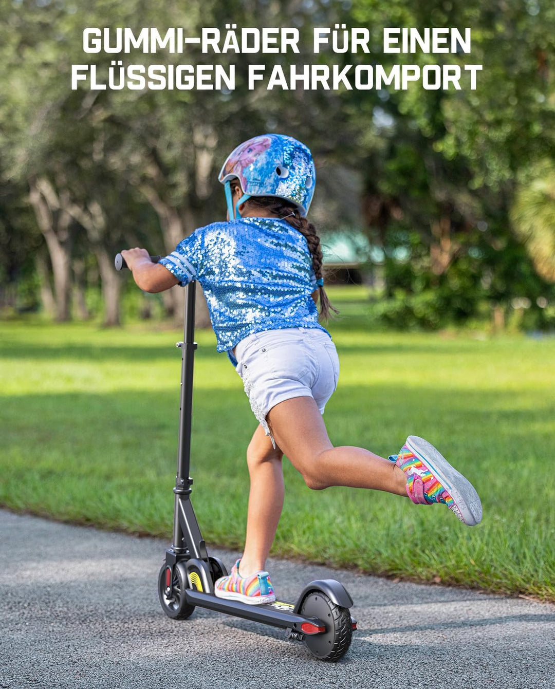 FanttikRide C9 E Scooter Kinder ab 120-160CM, Faltbar E Roller für Kinder bis 60Kg,10/16 kmph, 8 km
