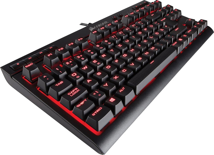 Corsair K63 Mechanische Gaming Tastatur (Cherry MX red: Leichtgängig und Schnell, Rot LED Beleuchtun