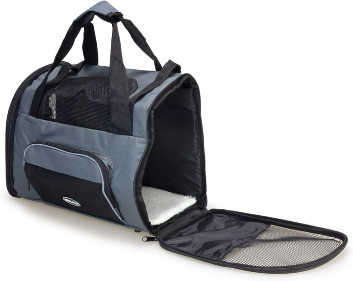 Arquivet Luxury Rucksack für Hunde und Katzen – 3 Öffnungen – 41 x 21 x 30 cm – Transporttasche für