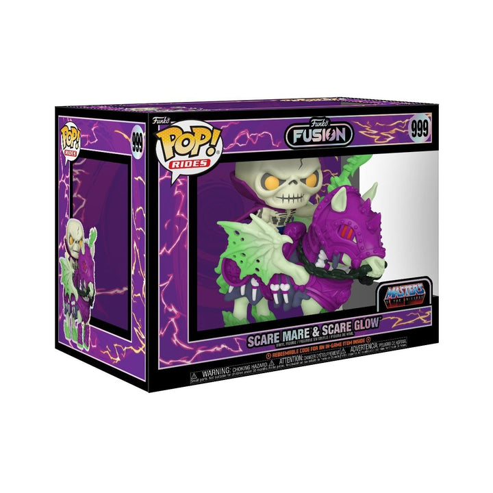 Funko Pop. Rides: Fusion - Scareglow mit Nyte Mare mit Nyte-Mare - Masters of The Universe- Vinyl-Sa