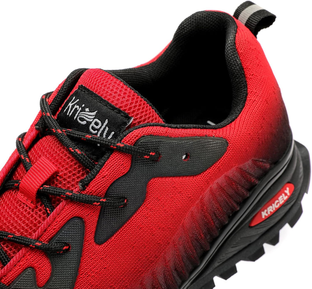 Kricely Traillaufschuhe Herren Leicht Atmungsaktiv Wanderstiefel rutschfest Laufschuhe Outdoor Fitne