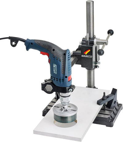 WABECO Bohrständer Fräsständer BF1240 mit 3-Speichen Drehkreuz Z-Achse vertikal/horizontal Säule 500