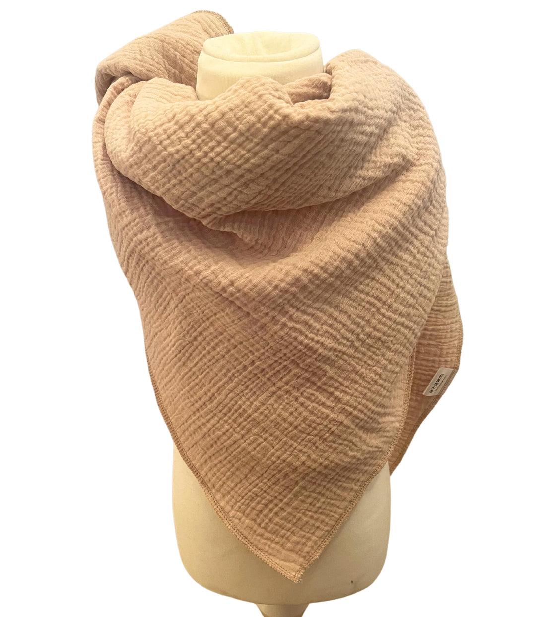 XXL Musselintuch als Schal, Stilltuch, Pucktuch, Sommerdecke zuverwenden Beige, Beige