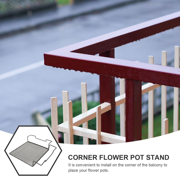 BESPORTBLE Eckregal Metall Pflanzständer Blumentopfhalter Drahtgeflecht Platzsparend Büro Balkon Org