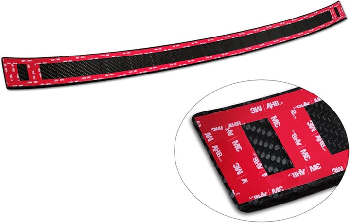 Avisa Echtes 3D Karbon Heckstossstangenschutz kompatibel mit BMW X1 U11 / U11 xLine 2022- 'Ribs'