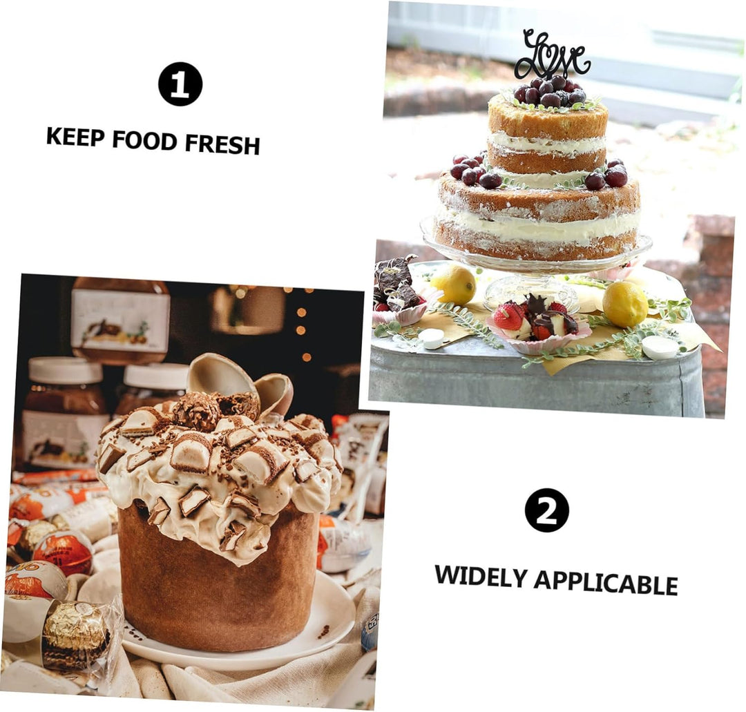 Housoutil Glas Haube Glasglocke Kuchenglocke Glashaube Käseglocke Glasdom Tortenplatte Haube Kucheng