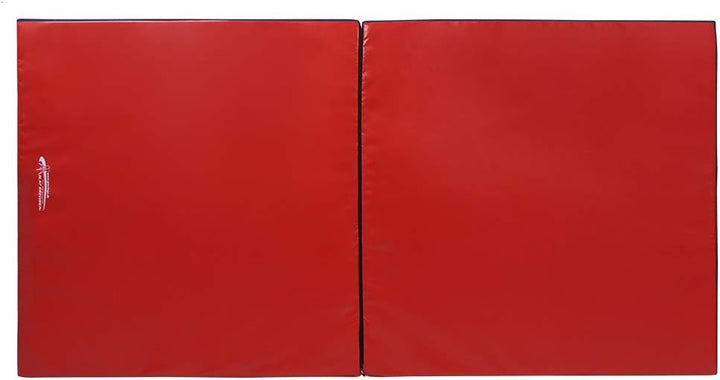 Grevinga® Turnmatte VB 80 | Blau, 200 x 200 cm, Turnen, Klappbar auf 100 x 100 cm Rot-Blau 200 x 100