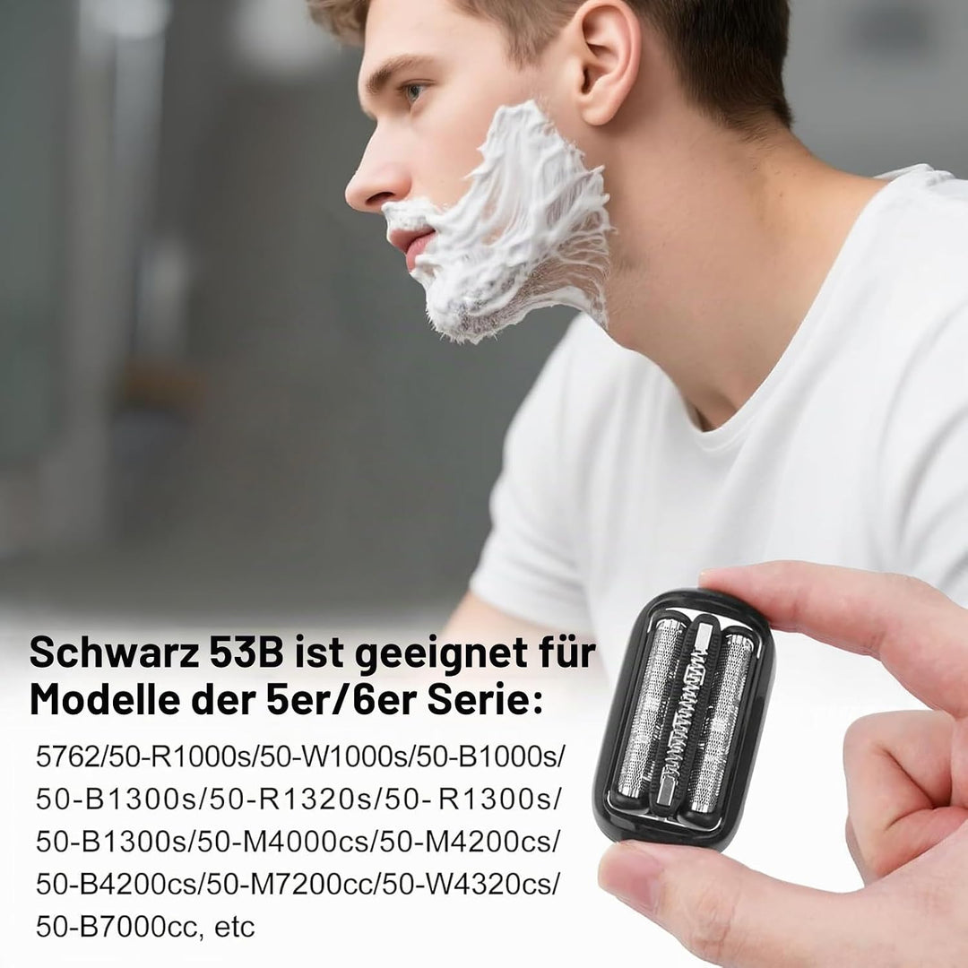53B Scherköpfe Serie 5, Scherkopf S5 Kompatibel mit Herrenrasierer der Serie 5 und 6, Bequemes und S