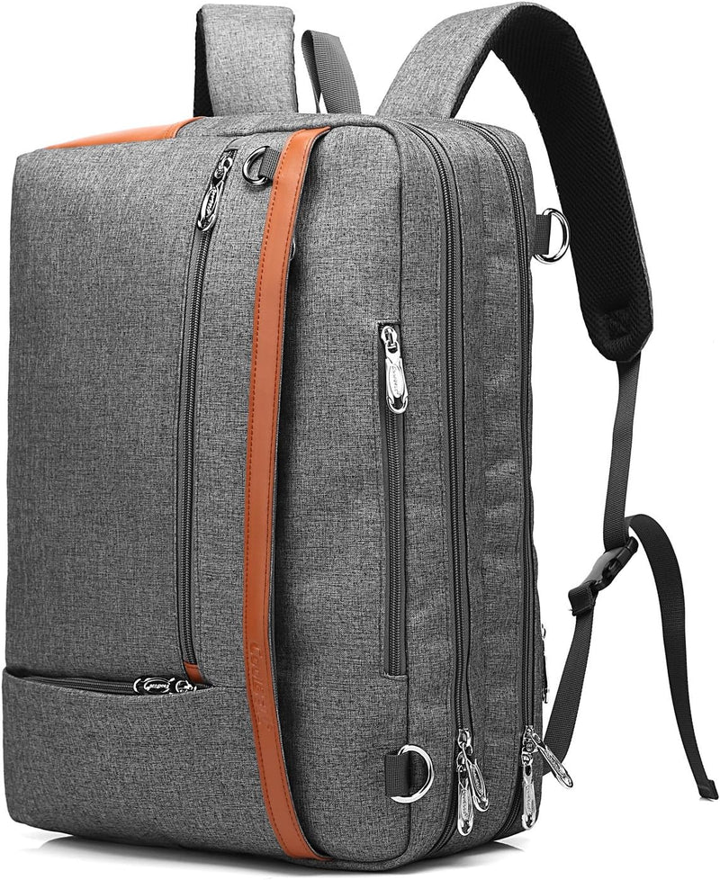 CoolBELL umwandelbar Aktentasche Rucksack Messenger Bag 17,3 Zoll Laptoptasche Herren Business Umhän