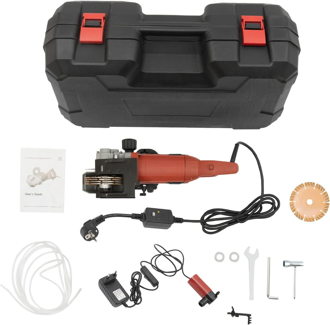 4800W Mauernutfräse Elektrische Schlitzfräse Mauerfrase mit Leckage-Schutz, 6200 U/min Wandfräse Mau