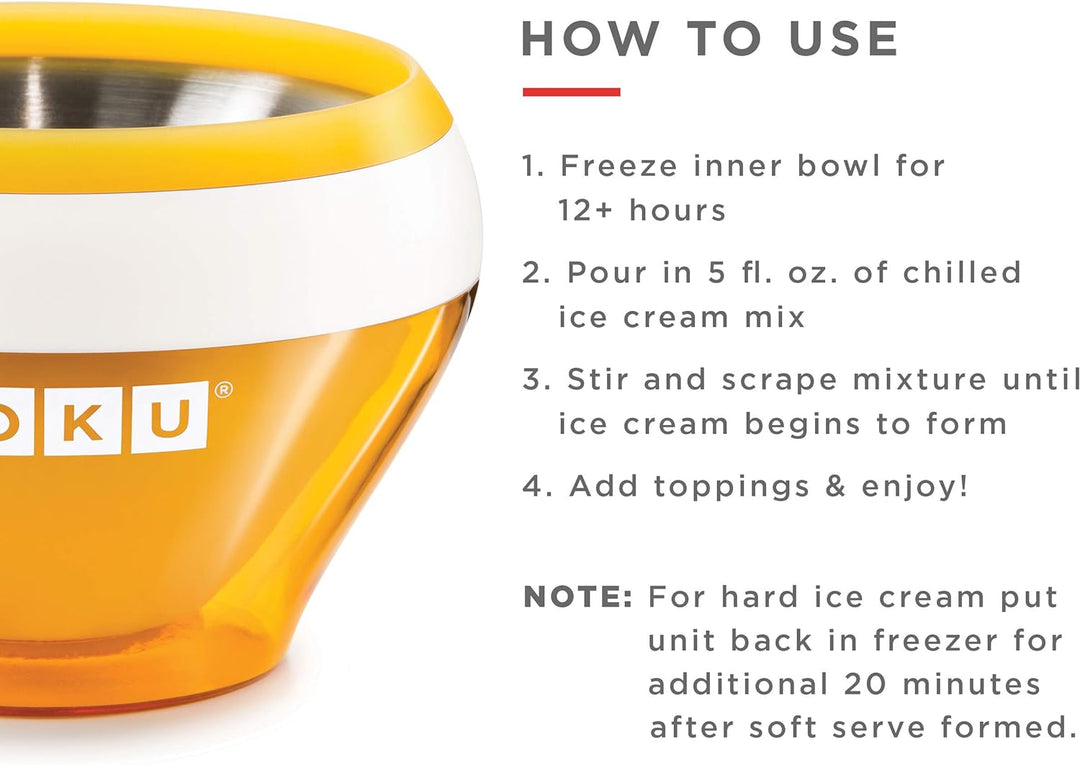 Zoku ICE CREAM MAKER orange 350ml Orange, 350ml Orange