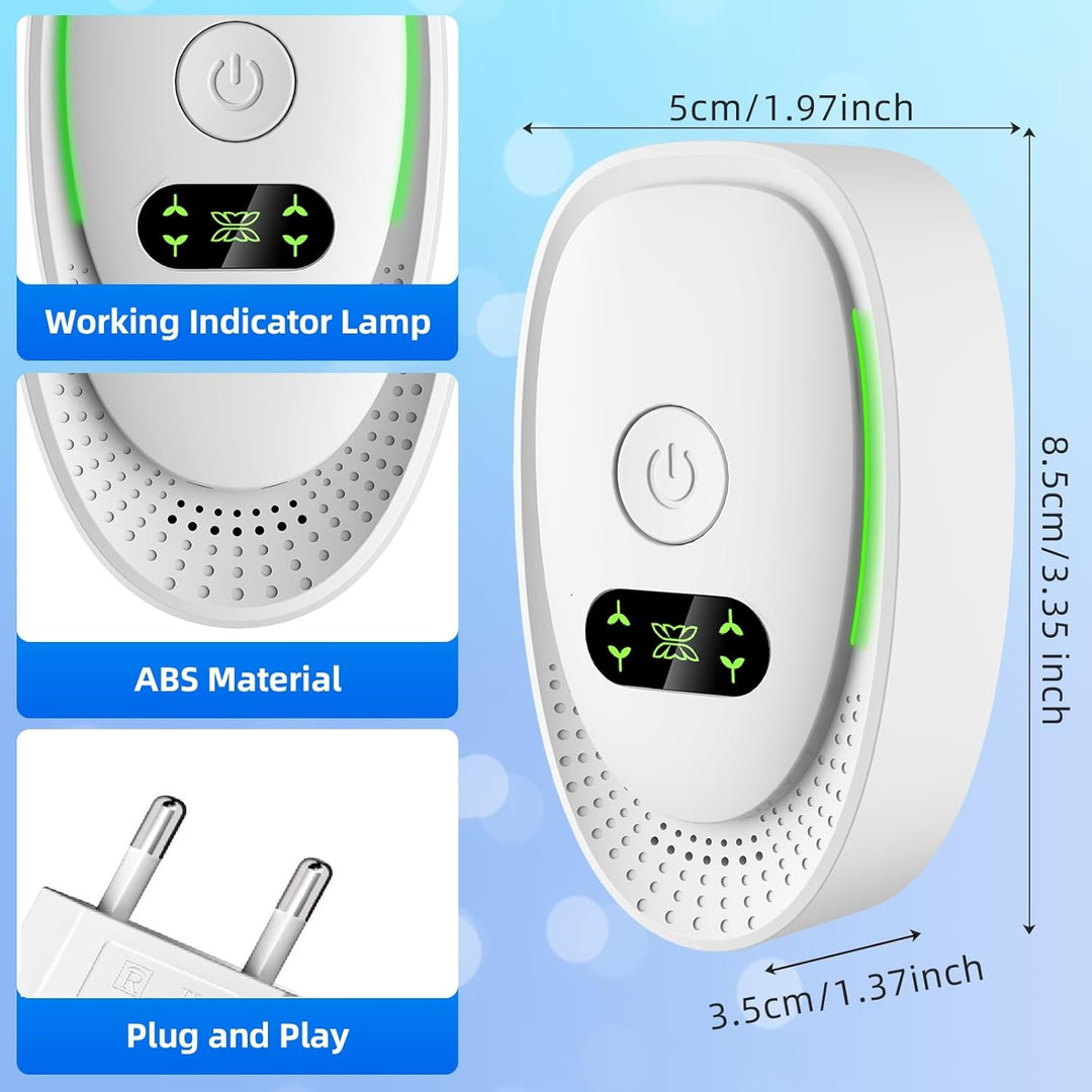 Plug in Negativ Ionen Luftreiniger, 4PCS Tragbare Air Purifier Ionizer Generator für Büro, Zimmer, P