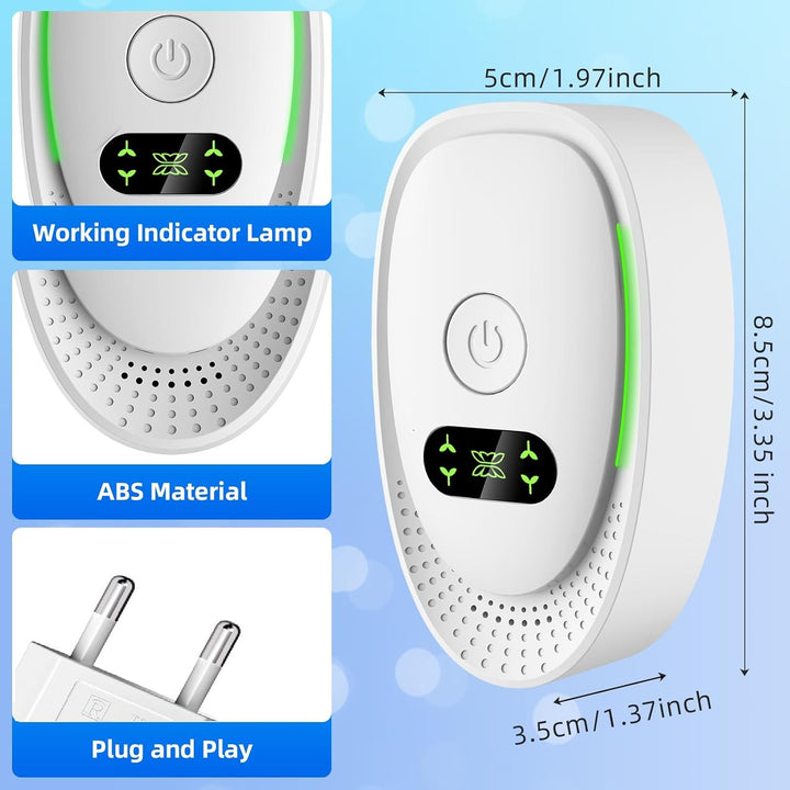 Plug in Negativ Ionen Luftreiniger, 4PCS Tragbare Air Purifier Ionizer Generator für Büro, Zimmer, P