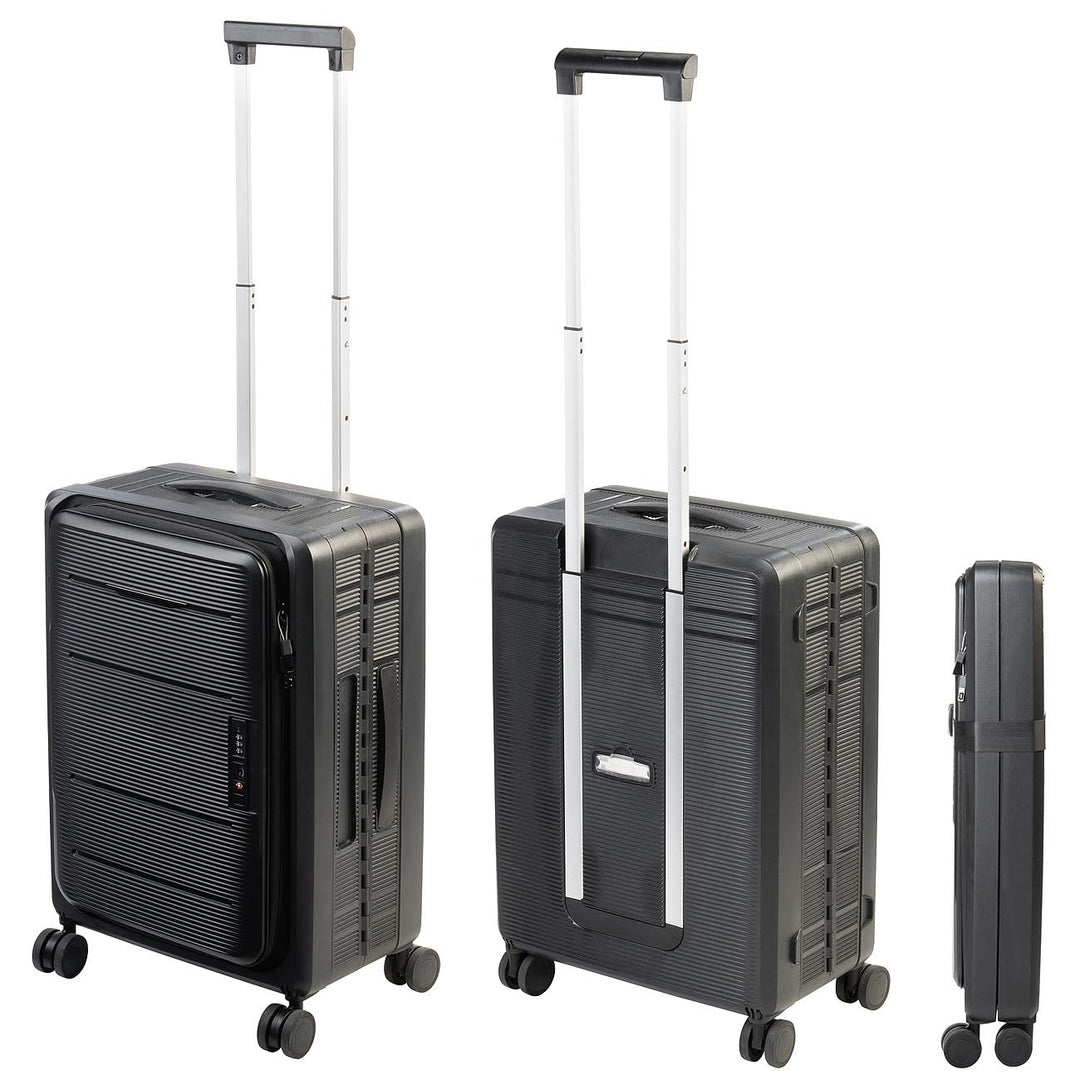 Xcase Hartschalenkoffer: Faltbarer 4-Rollen-Hartschalen-Koffer, TSA-Schloss, 20" / 50 cm, 50 l (Trol