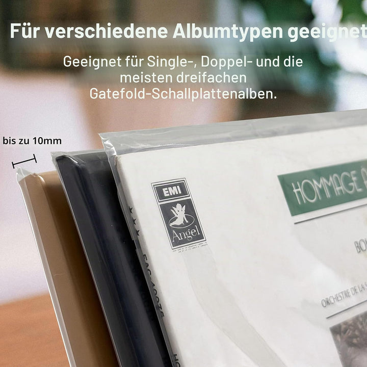 Verdickte Schallplatten Hüllen 12 Zoll Aussenhüllen (100 Stück) | 100 Mikron Premium Polyethylen Aus