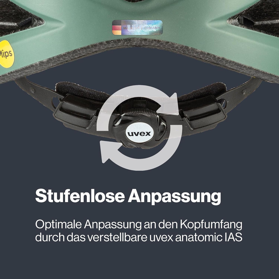 uvex Unisex – Erwachsene, city i-vo Fahrradhelm moss green matt 56-60 cm Single, moss green matt 56-