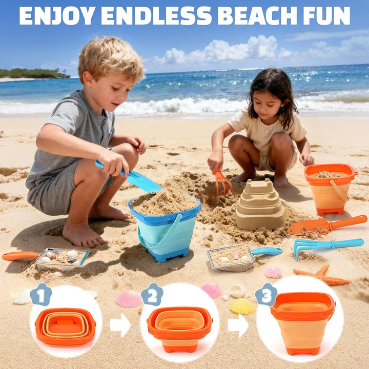 Dreamon Sandspielzeug Sandkasten Spielzeug Kinder 3 4 5 Jahre Strandspielzeug Kinder Mit Faltbarer E