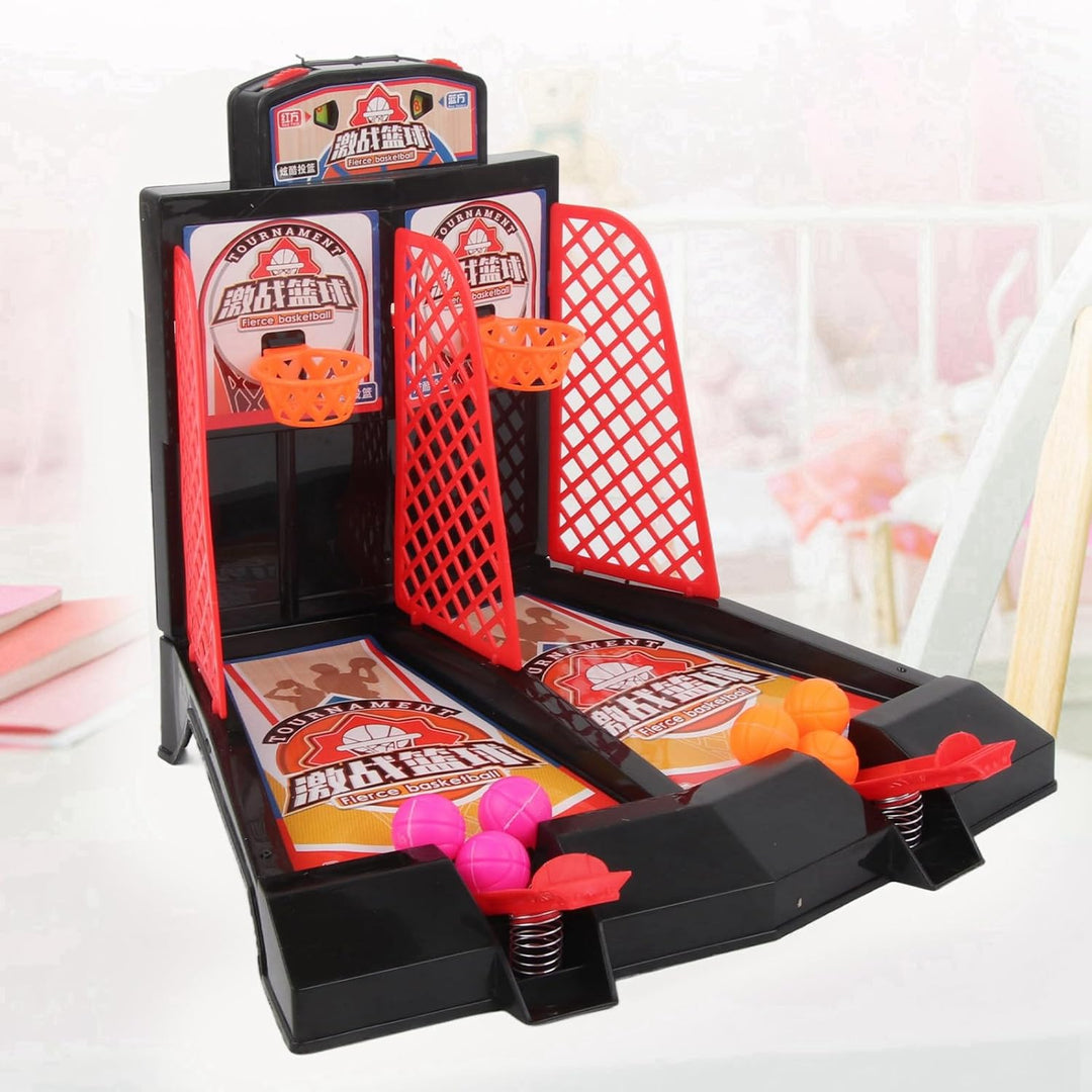 VGEBY Basketball Desktop Spielzeug, Kinder Basketball Tabletop Spiel Schiessen Katapult Spielzeug Se
