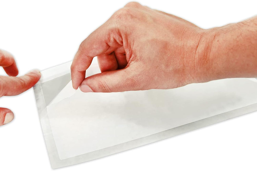 versando 250 Lieferscheintaschen DIN lang selbstklebend Dokumententaschen Begleitpapiertaschen trans