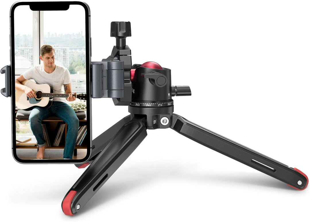 SMALLRIG Kamerastativ Leichtes Mini-Reisestativ aus Aluminium mit 1/4 Schraubbefestigung stativ für