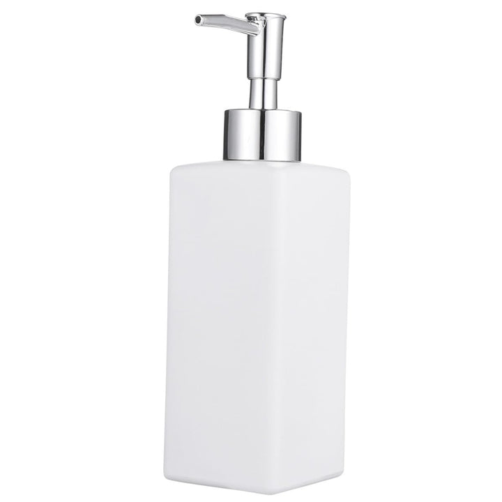 MAGICLULU Nachfüllbare Lotionflasche Praktischer Shampoo Spender aus Glas und Kunststoff 350ml mit P