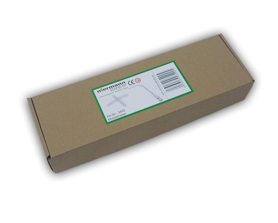 Niermann Standby 3493 Mobilehalter für Rundstab, mit Spieluhr, weiss, 200 g für Rundstab mit Spieluh