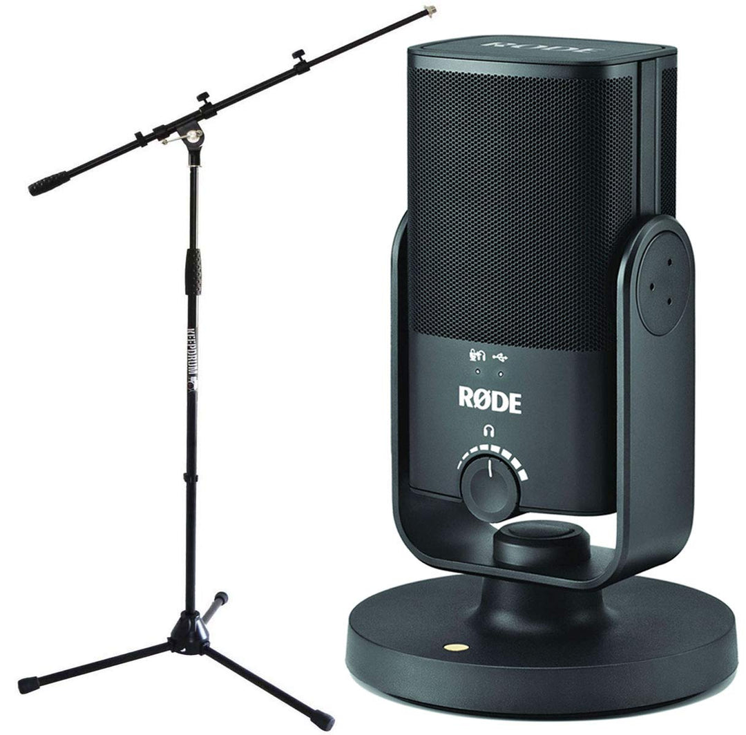 Rode NT-USB MINI USB-Studio-Kondensatormikrofon + keepdurm Mikrofonständer