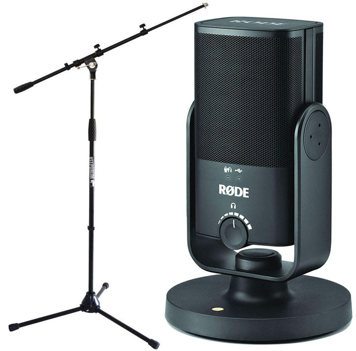 Rode NT-USB MINI USB-Studio-Kondensatormikrofon + keepdurm Mikrofonständer